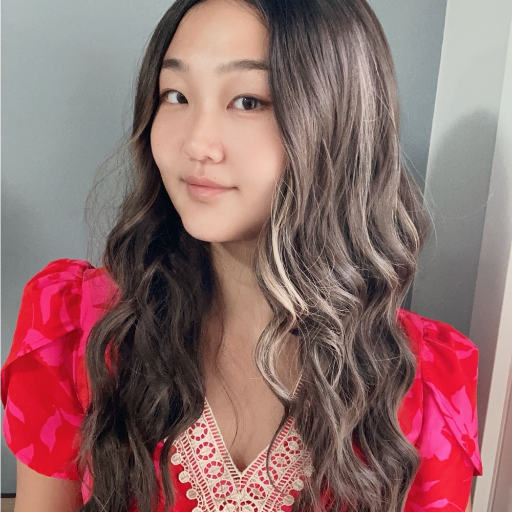 Elegant Brown Wig Long Wavy Lace Front